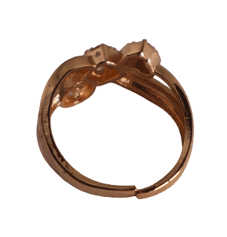 Elegant Bow Design Ring with Sparkling Stones view 3