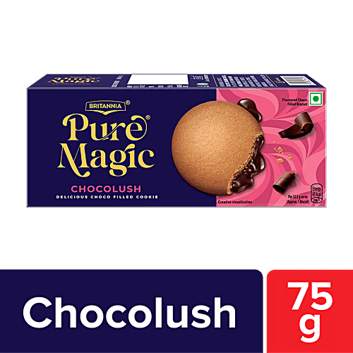 Britannia Pure Magic Chocolush Biscuits Cream Filled - 75 g