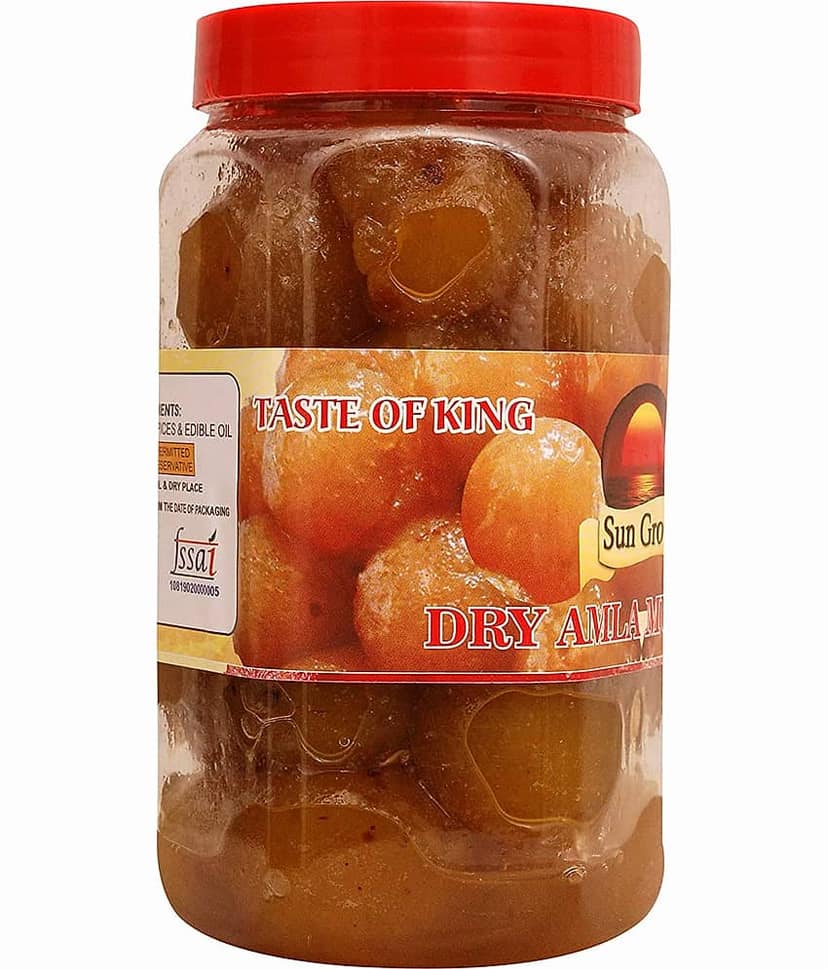 Sun Grow Home Made Herbal Dry Amla Murabba Ingredient: Organic Amla ,Clove, Elam,Crystals ,Fenugreek Pickle 1 kg view 2