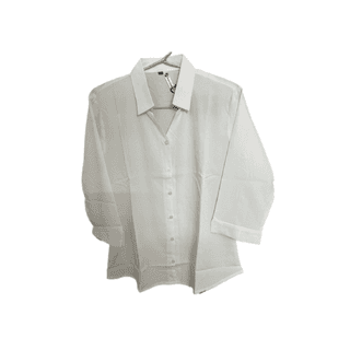 Champs Trendz Poly Cotton Shirts, White - L