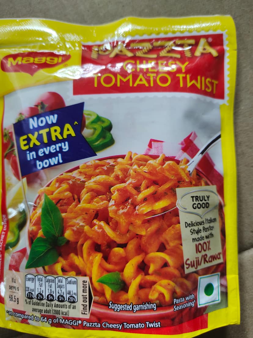 Maggi pazzta cheesy tomato twist