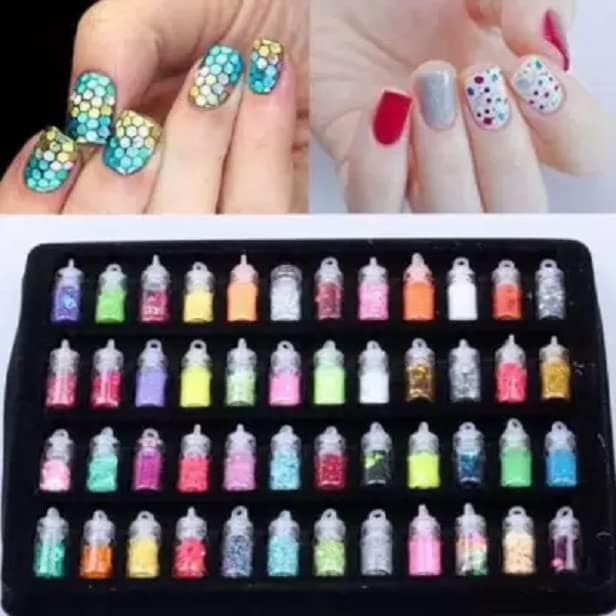 Elecsera 48 Bottles Set Nail Art Kit (Multicolor) view 3