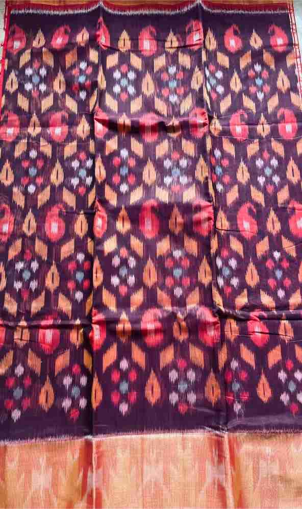 Ikkat Silk Geometric Diamond Dew view 4