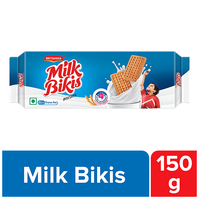 Britannia Milk Bikis Biscuits, 150 g