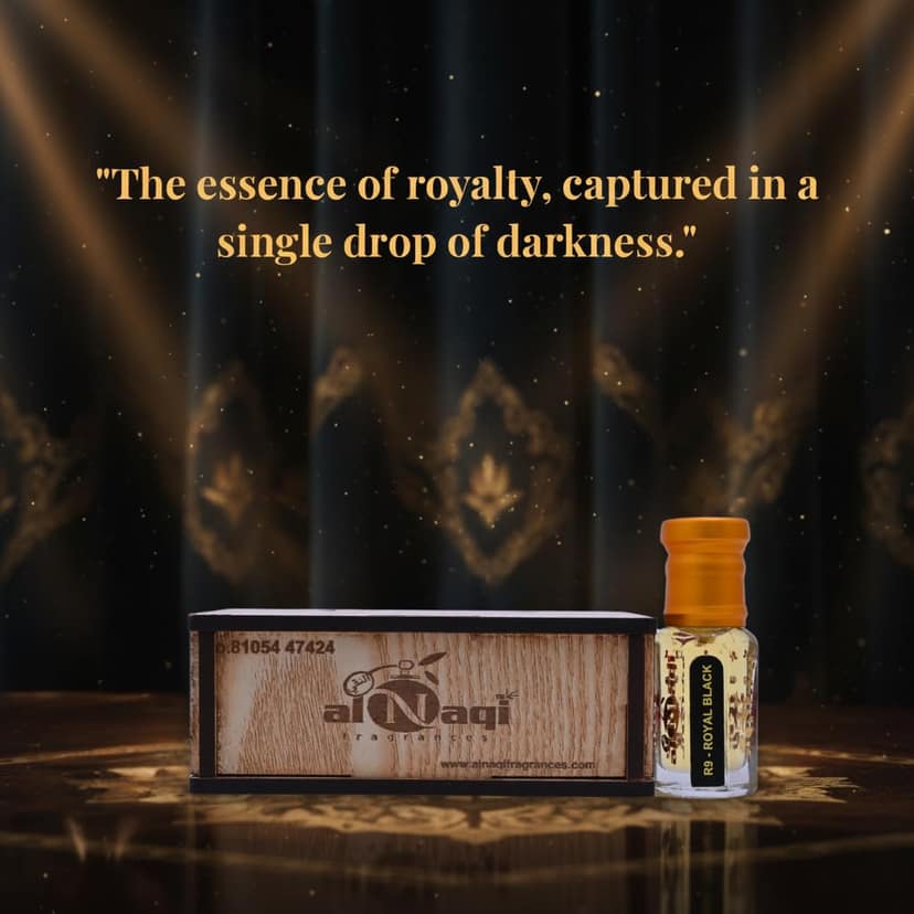 alNaqi Royal Black Attar 6ml - Original Arabic Musk Oil, Alcohol Free Intense Fragrance, Long Lasting Masculine Itra, Premium Dark-Scent-Parfum view 5