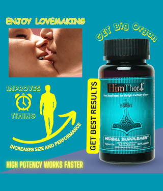 HimThor Testo Booster For Men Size enhances, Muscle increase and Energy booster 60 Veg Capsule