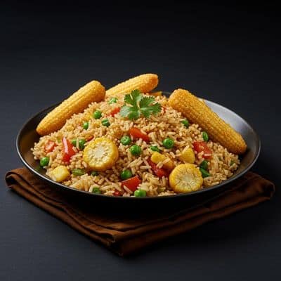 Veg Fried Rice Fried Baby Corn