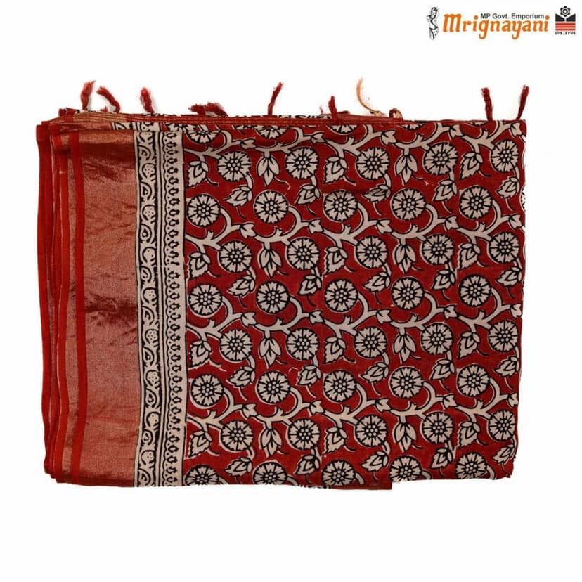 HANDLOOM KOSA SILK SAREE WITH BLOUSE (SKU - 3N0102060622, SAREE - 1289) view 5