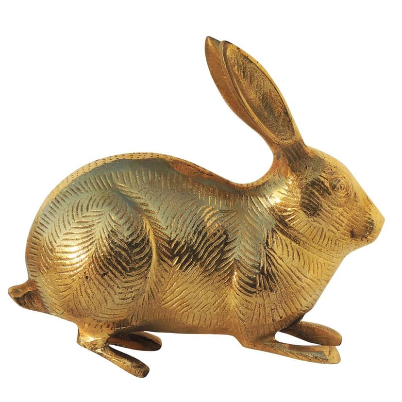 Brass Showpiece Rabbit Statue (ANMAS077 C) view 3