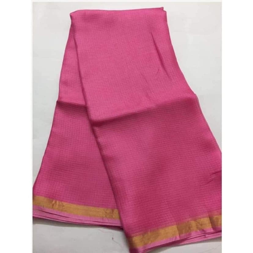 Kota Doria Pure Silk Saree Hand Dyed with Blouse-1705 view 2