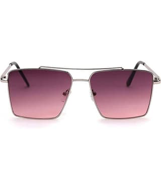 Lootnixx Silver Square Sunglasses ( Pack of 1 )