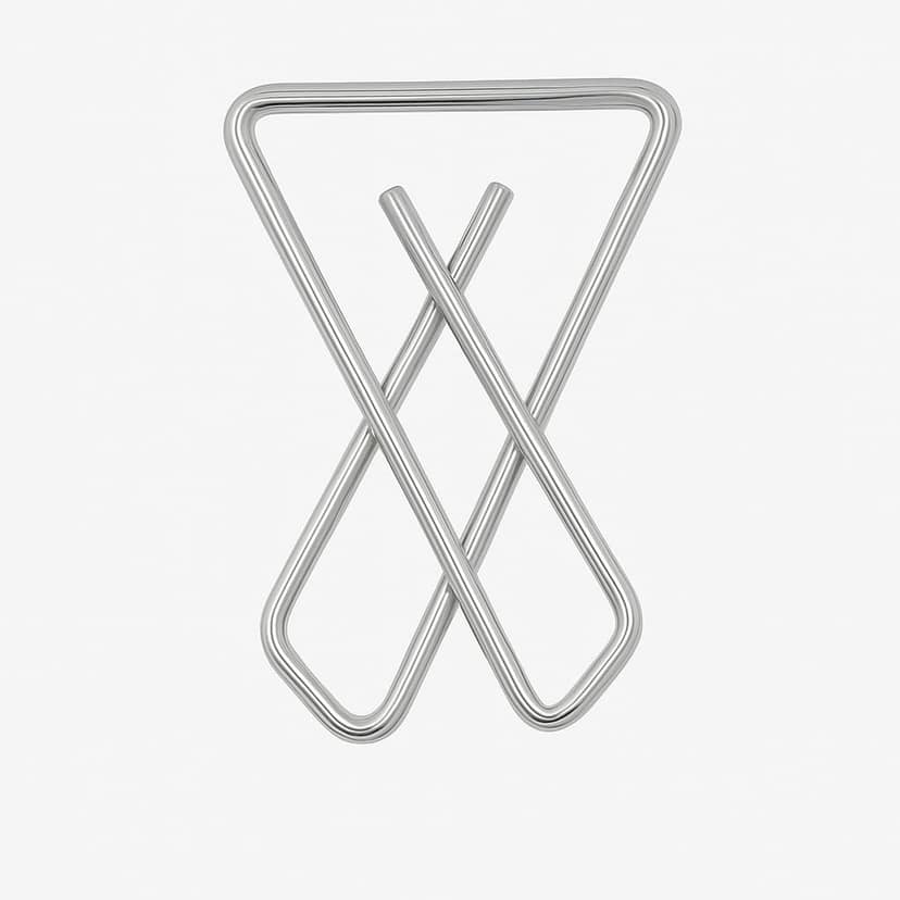 6 Pieces of X Shape Saree Safety Pin - Plain (3 Gold + 3 Silver) - Multipurpose Simple Hijab Pins for Girl and Women - Dupatta Pallu - Chunri Scarfs & Fancy Saree Pin view 3