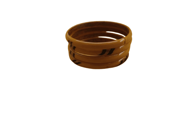 Gold Plated Copper Bangle Set of 4 for Women and Girls