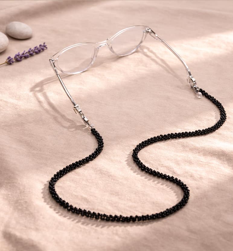 Handcrafted Beaded Eyeglass Chain view 2