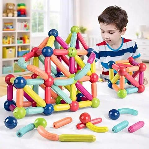 Toy Imagine Magnetic Building Blocks for Kids|Construction STEM Building Toys for Kids 2–5 Years|Safe Magnetic Blocks for Toddlers, Boys & Girls|Educational Blocks & Magnet Toys (36pcs) view 2