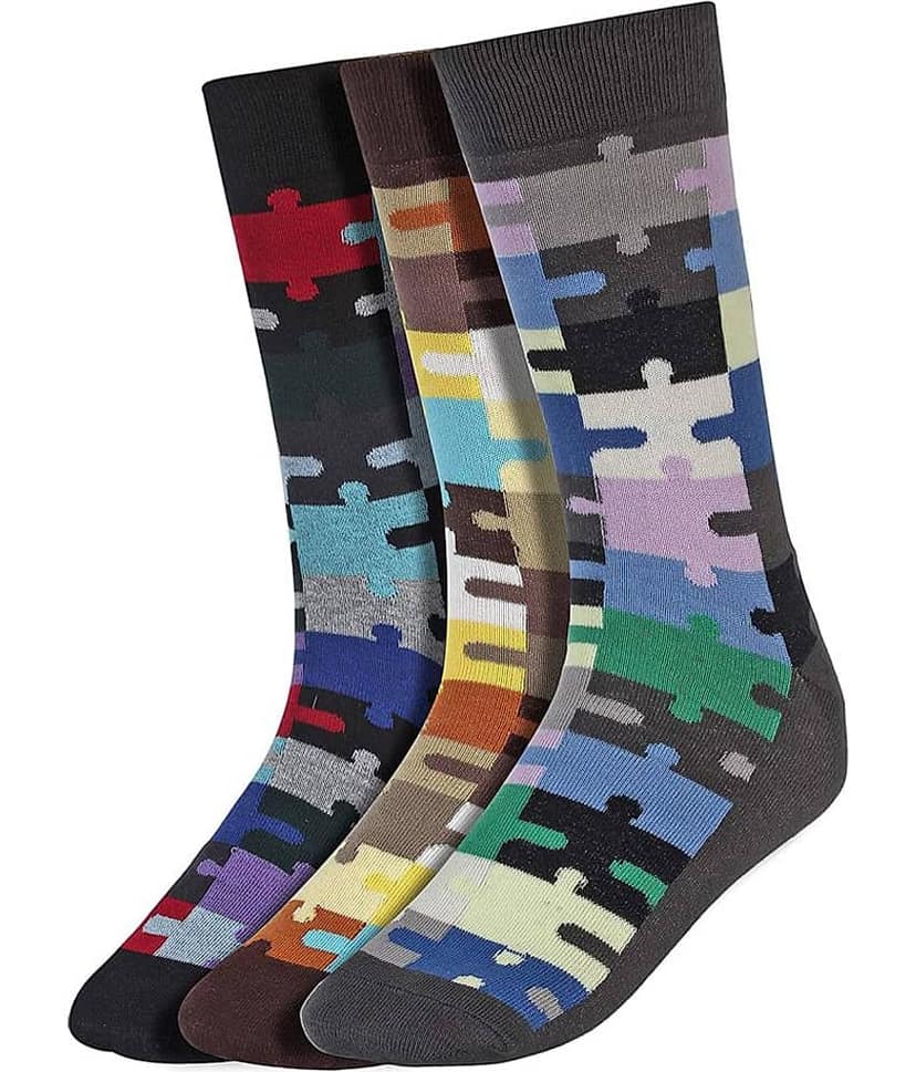 Creature - Cotton Men's Printed Multicolor Full Length Socks ( Pack of 3 )