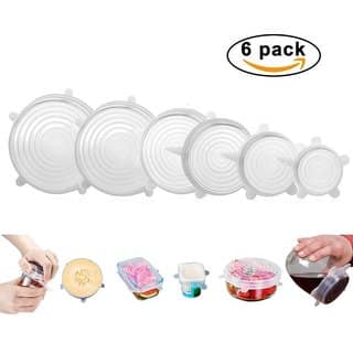 Silicone Stretch Lids (Transparent) -Pack of 6 view 2