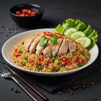 Chicken Singapore Rice
