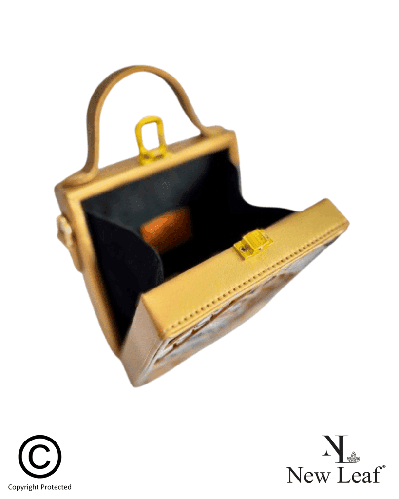Royal Lavender Mini Lippan Art Box Bag view 6