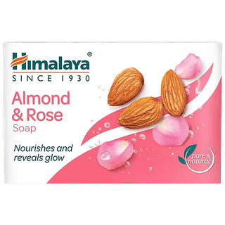 Himalaya Almond & Rose Soap, Moisturizes & Cools Skin, 75 G
