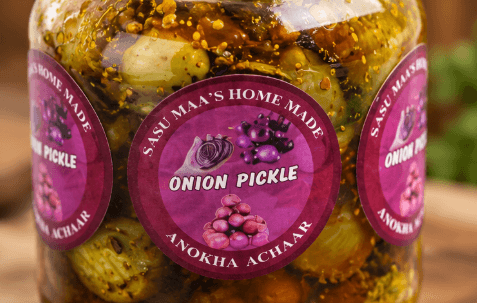 Homemade Onion Pickle with Traditional Indian Spices and Tangy Flavour view 2
