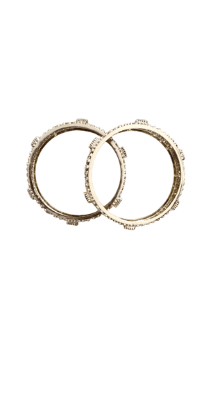 Gold Plated Kundan Bangles Set of 2