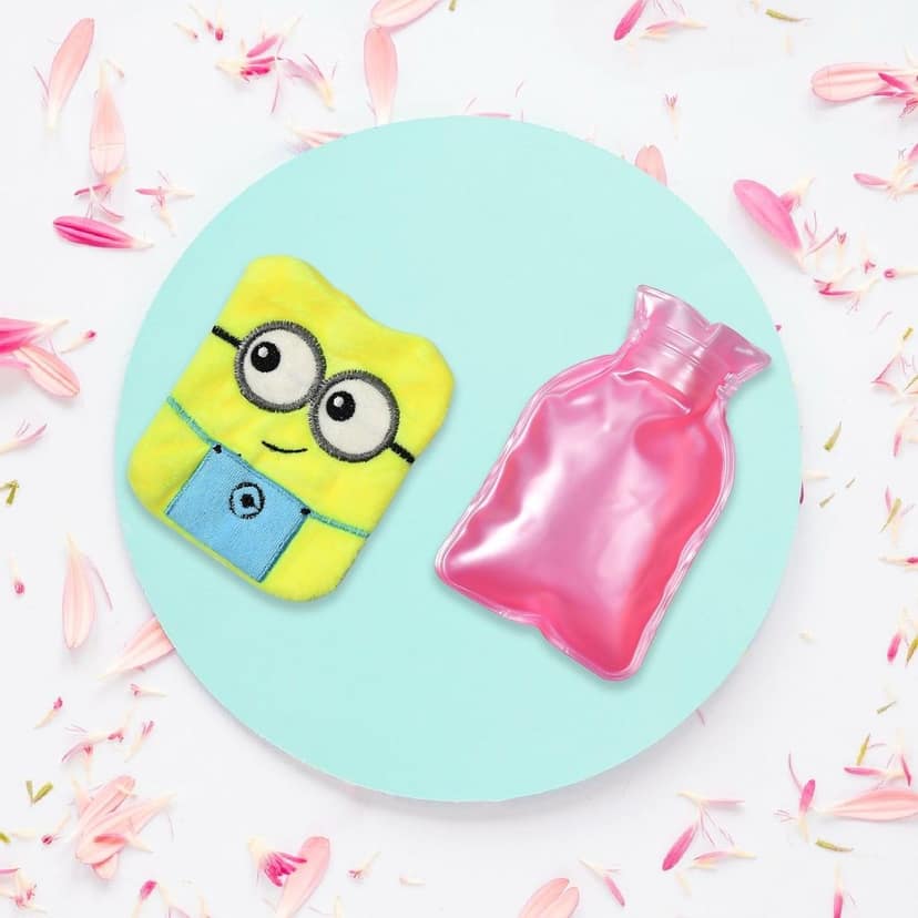 Minions Hot Water Bag - 2-Eye Design with Cover for Pain Relief & Warming view 5