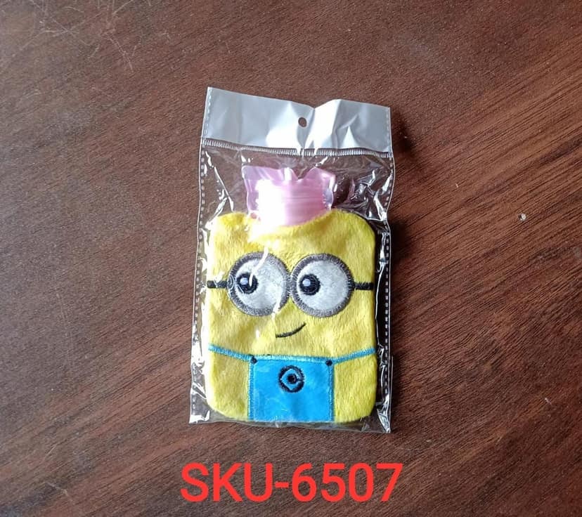 Minions Hot Water Bag - 2-Eye Design with Cover for Pain Relief & Warming view 8