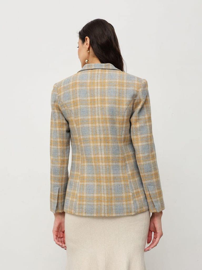 Vintage Plaid Blazer view 5