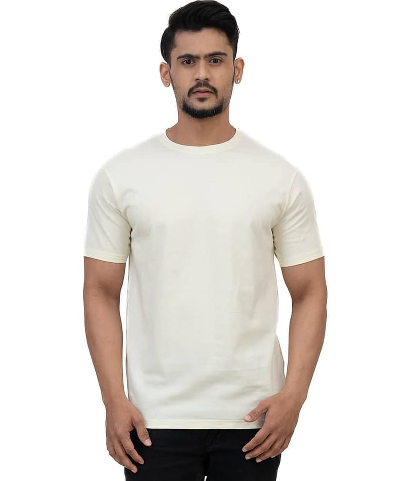 Cotstyle Pack of 1 Cotton Regular Fit Men's T-Shirt ( Yellow )