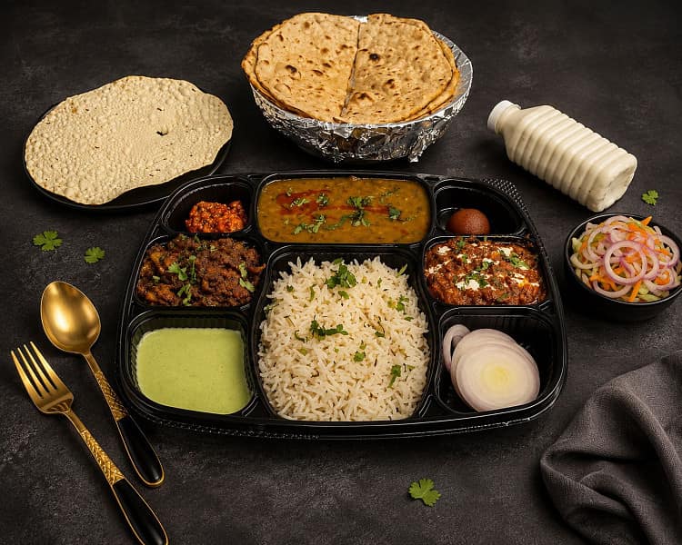 Chaap bahubali thali