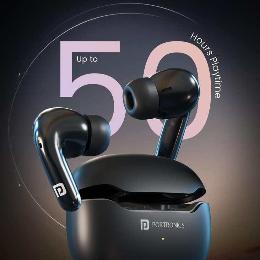 Portronics Harmonics Twins 33 ANC Bluetooth in Ear Earbuds view 3