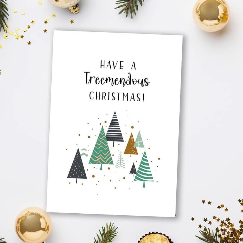 Rack Jack Funny Christmas Greeting Card - Treemendous Christmas view 2