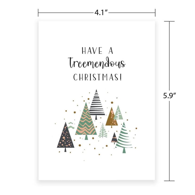 Rack Jack Funny Christmas Greeting Card - Treemendous Christmas view 3