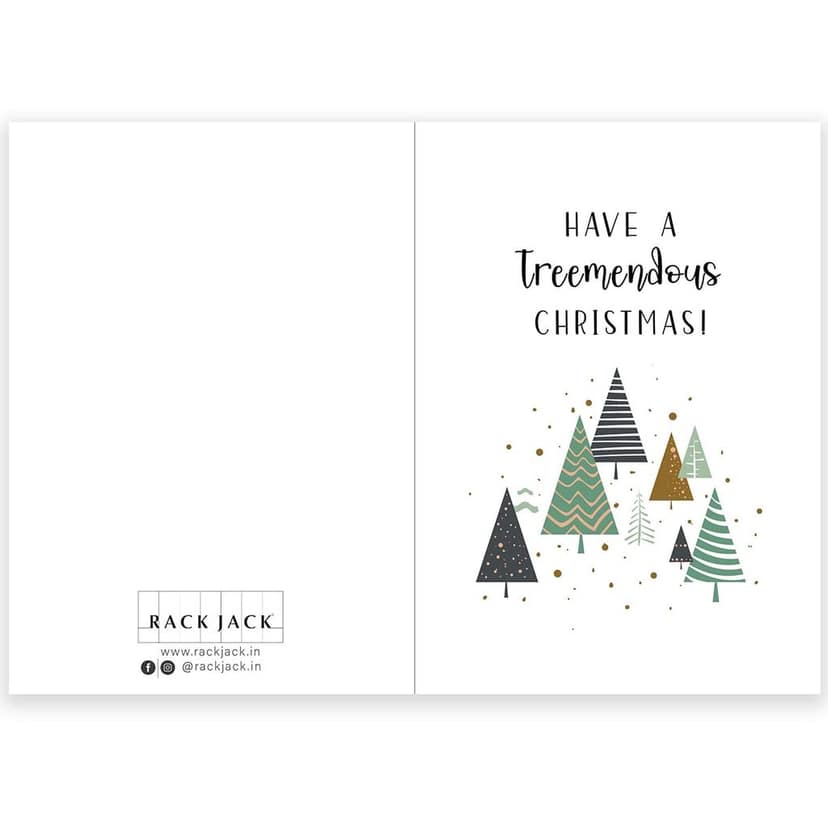 Rack Jack Funny Christmas Greeting Card - Treemendous Christmas view 5