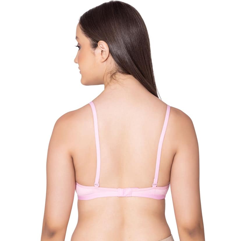 Bodycare polycotton wirefree convertible straps comfortable non padded bra-1531BB view 5