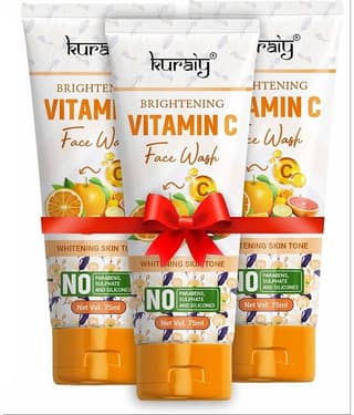 KURAIY Face Wash Cream With Natural Deep Moisturizing Face wash Tube pack of 3