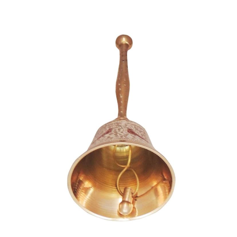 Brass Bell Handle White No. 2, Height : 5.8 Inch (ZMAS286 C) view 3