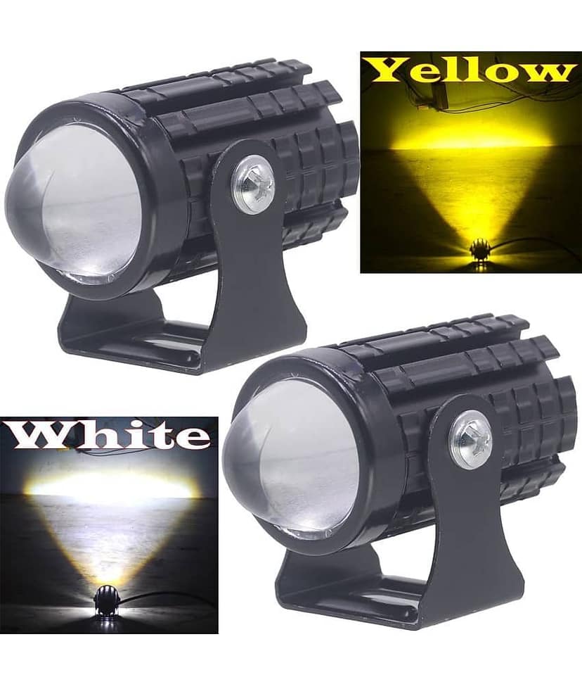 JMALL Front Left & Right Fog Light For All Car and Bike Models ( Set of 2 )