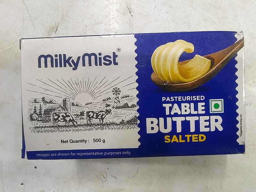 Milky mist table butter salted