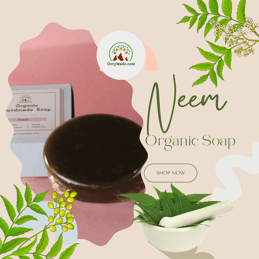 OotyMade Neem Handmade Soap 100g view 2