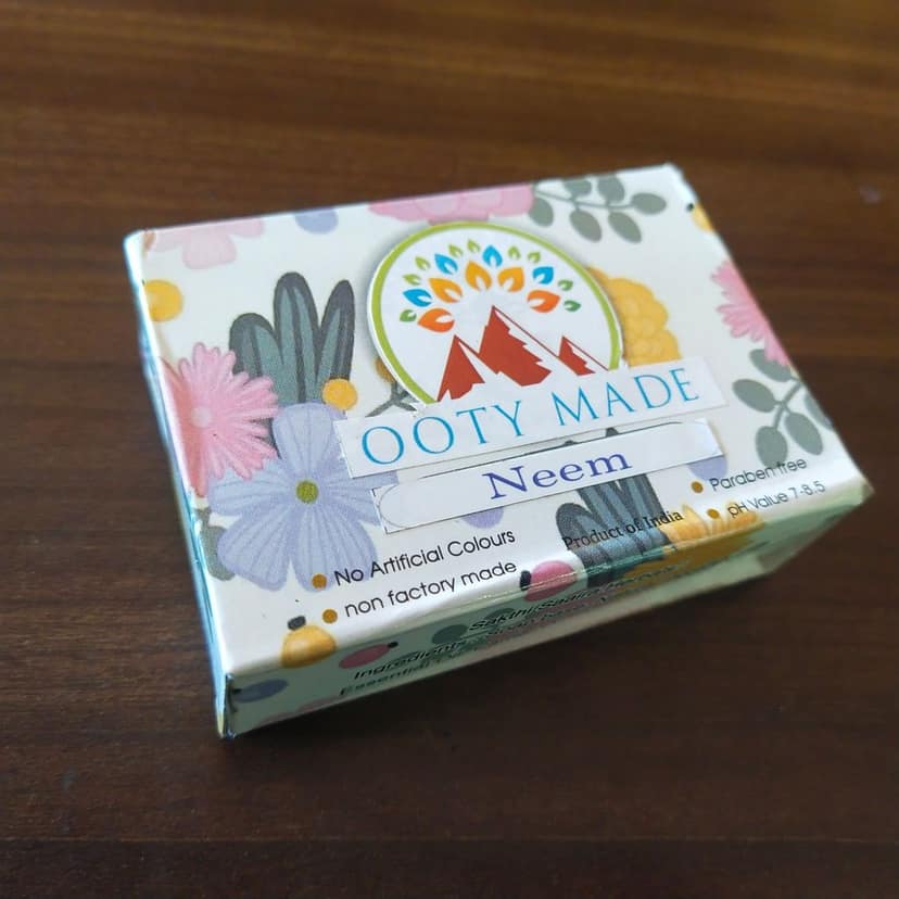 OotyMade Neem Handmade Soap 100g view 6