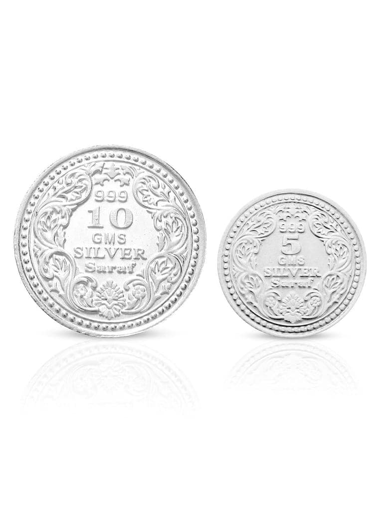 Enchanting Radhe Krishna 10 gram & Maa laxmi & Lord Ganesha 5 gram Silver Coin view 3