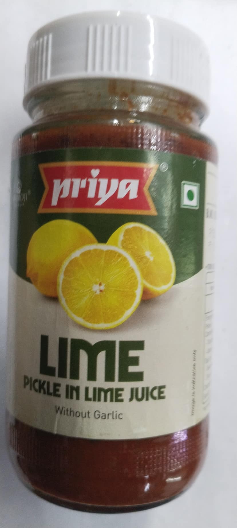 Priya Lime Pickle in lime juice Without garlic