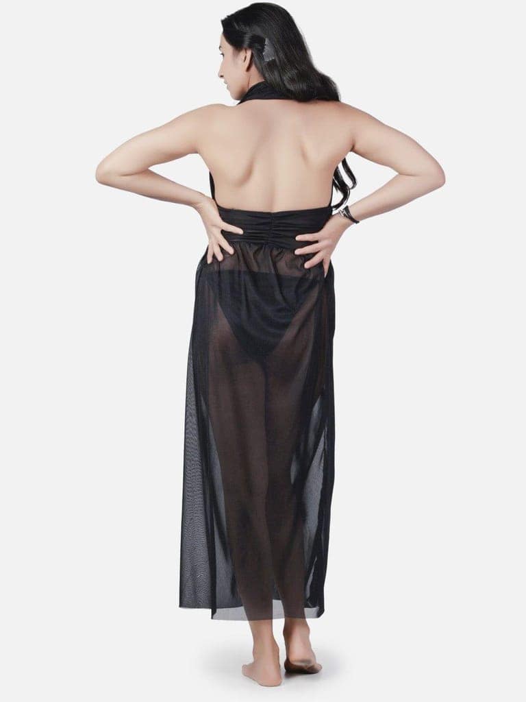 Hot Net Honeymoon Black Babydoll Bikini Night Dress K2K view 4