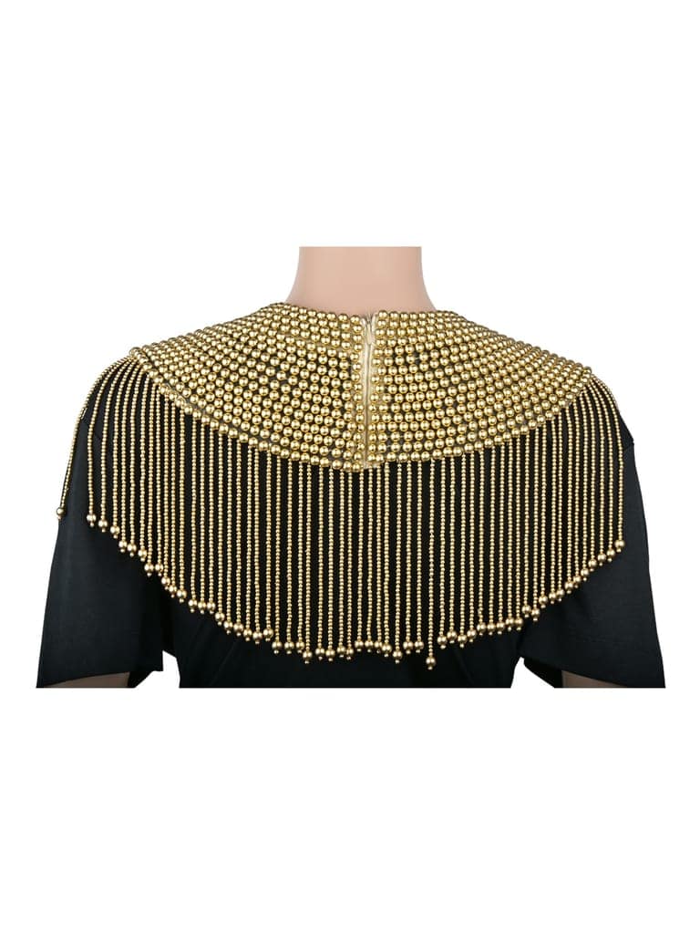 Castle gold body chain cape view 3