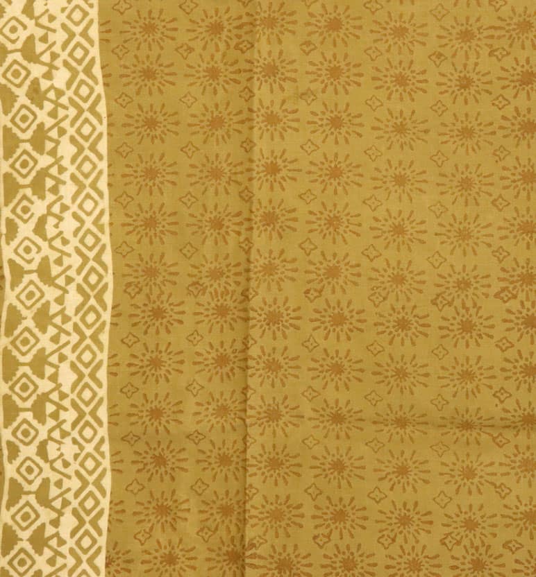 Handcrafted Dabu Print Cotton Dress Material – 3 Piece Set view 4