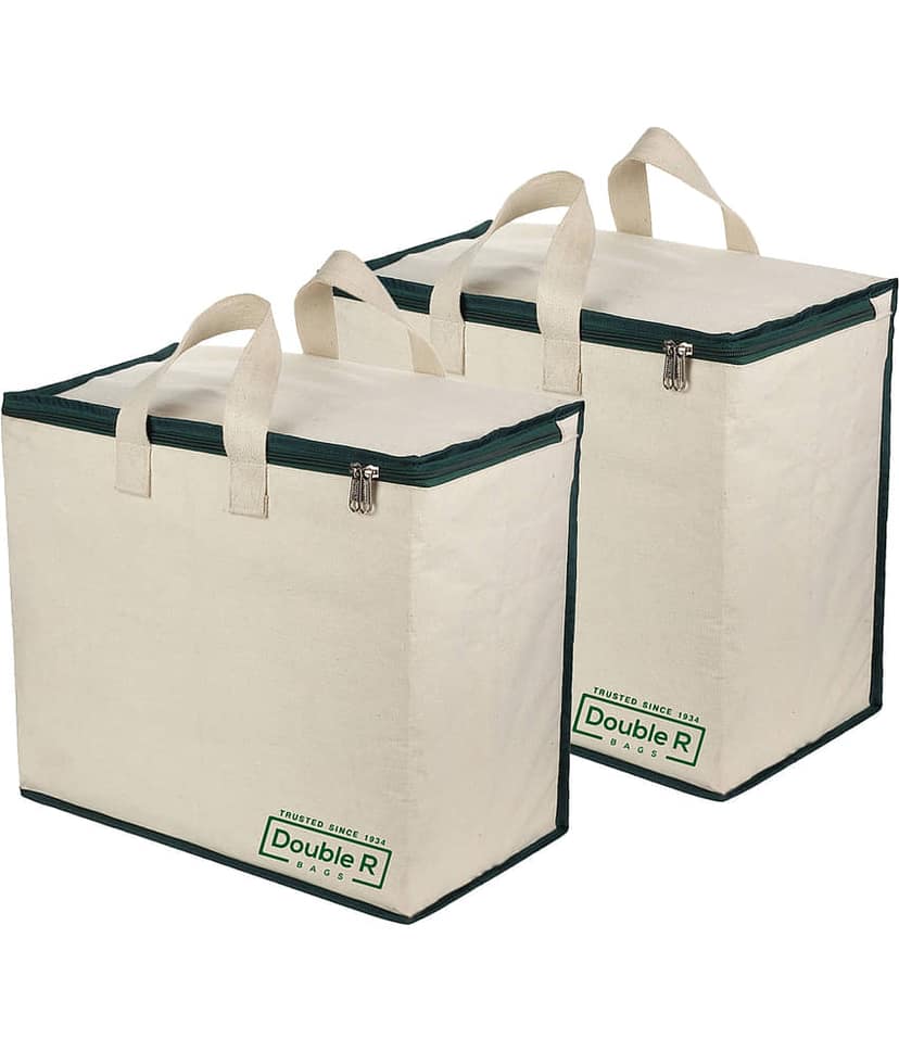 Double R Bags - Green Canvas Shopping Bag