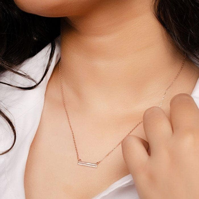 Rose Gold Adorn Necklace view 2