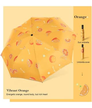 KEKEMI Orange Umbrella